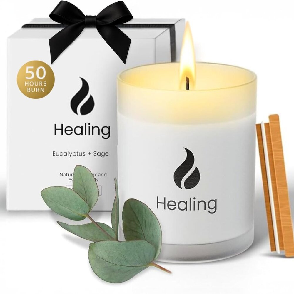 Stress Relief Eucalyptus Candles | Sage Candle | Scented Candles | Non Toxic Can